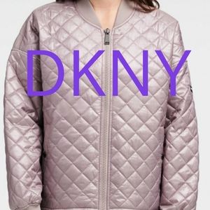 🥂🗽New DKNY quilted bomber oversize coat size L